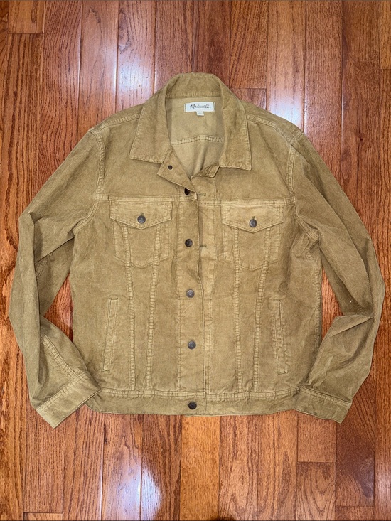 Madewell Jackets & Blazers - Women's Madewell Corduroy Trucker Jacket in tan